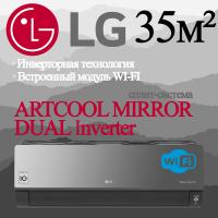 LG Инверторные сплит-системы серии ARTCOOL MIRROR DUAL Inverter AC12BK с установкой